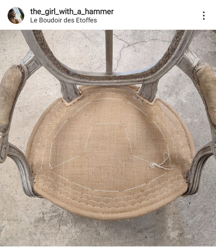 Garniture traditionnelle (en crin) piquée
